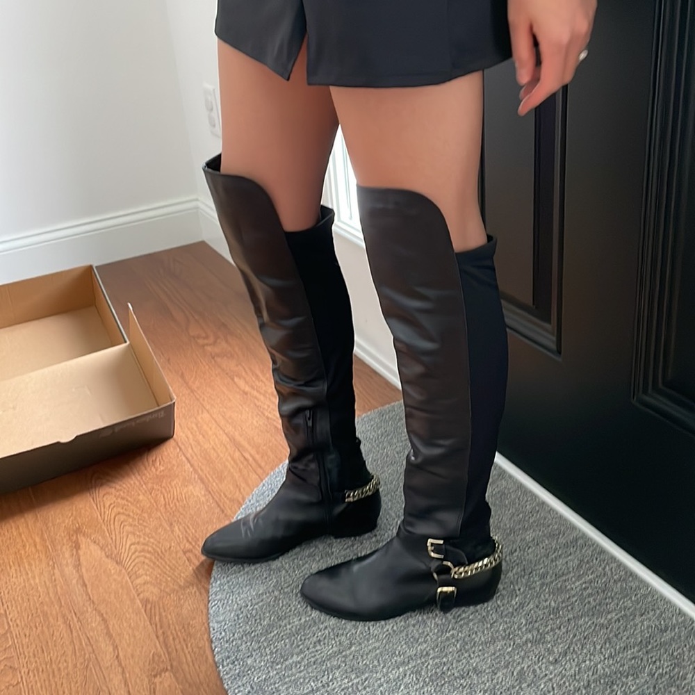 Aldo Black Over the Knee Boots